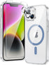 FNTCASE for iPhone 14 Phone Case: iPhone 13 Phone Clear Case Magnetic Military Grade Drop Protection Anti Yellowing Cell Phone Cover- Rugged Shock...