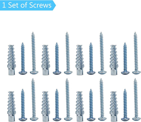 Retractable Baby Gate Hardware, Pet Gate with Cat Door Wide Baby Gate Replacement Parts Kit, Long Baby Gate Full Set Wall Mounting Accessories - B...