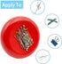 Hilltian Magnetic Pin Cushion with 100 Plastic Head Pins, Magnetic Pins Holder for Sewing Quilting (Red)...