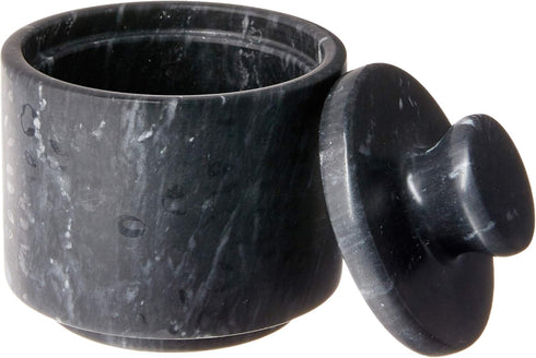 Fox Run Marble Salt Cellar, Black 3 x 3 x 3 inches...