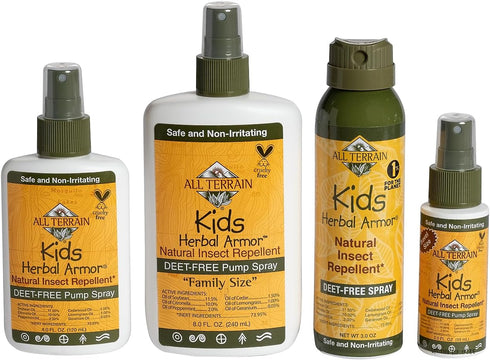Kids Herbal Armor DEET-Free Pump Spray 8oz. Insect Repellent - Value Size, Plant-Based and All-Natural Bug Repellent for Outdoor Protection, Safe ...