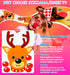 Stickamajigger Stick the Red Nose on the Reindeer Poster Game - Restickable Reusable...