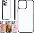 Flutesan 6 Pieces Sublimation Blank Phone Case Covers Blank Printable TPU Heat Press Black Edge Cover for DIY Customized Heat Transfer(Compatible ...