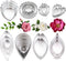 Yawsoy 26Pcs Stainless Steel Gum Paste Flower and Leaf Cutter Set Fondant Flower Cookie Cutter Sugarcraft Flower Making Tool for Wedding,Birthday ...