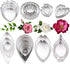 Yawsoy 26Pcs Stainless Steel Gum Paste Flower and Leaf Cutter Set Fondant Flower Cookie Cutter Sugarcraft Flower Making Tool for Wedding,Birthday ...