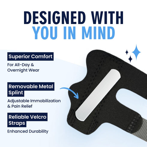 Dr. Frederick's Original Trigger Finger Splint - 2 ct - Mallet Splint & Brace for Arthritis, Injury, & Sprain - Fits Index, Middle, & Ring Fingers...