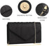 Labair Women's Evening Handbags Pleated Suede Evening Bag Velvet Clutch Bag Wedding Bridal Dress Purse....