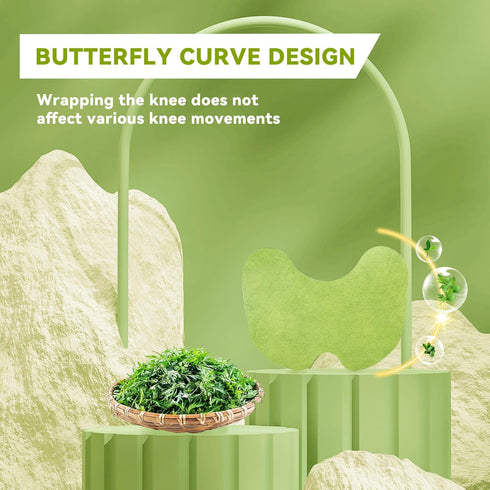 Knee Patches, Heat Patches for Joint Back Shoulder Neck, Warming Herbal Patches for Knee Patch, Wormwood Extract Sticker for Knee for 8 Hours, for...