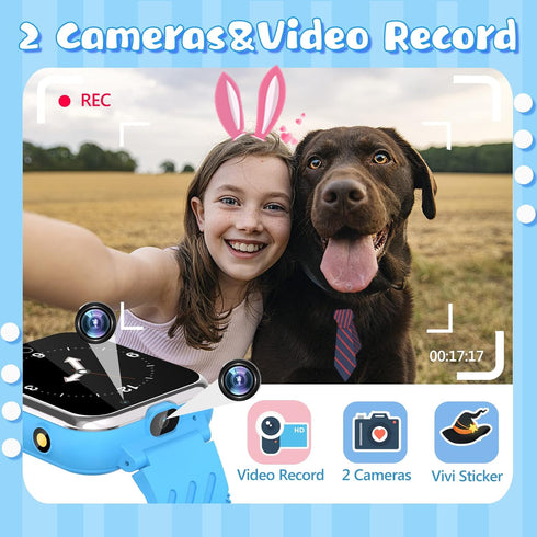 Kids Smart Watches,Gifts for Age 3-12 Boys Girls Dual Camera Touchscreen,Unicorn Digital Smart Watch for Kids with 24 Games, Pedometers?Music, Cal...