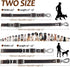 Leather Short Dog Leash,Adjustable Length Dog Leads,Extra Thick Genuine and Heavy-Duty Hardware Handmade Assembled with Extension Function Strong ...