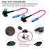 MuHize Mini ATM Fuse Tap Kit with 16 AWG Wiring - 120 Pcs 5A to 30A Fuses for Car RV Camper | Locking Holder Design...