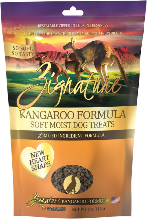 Zignature Kangaroo Soft Moist Treats for Dogs...