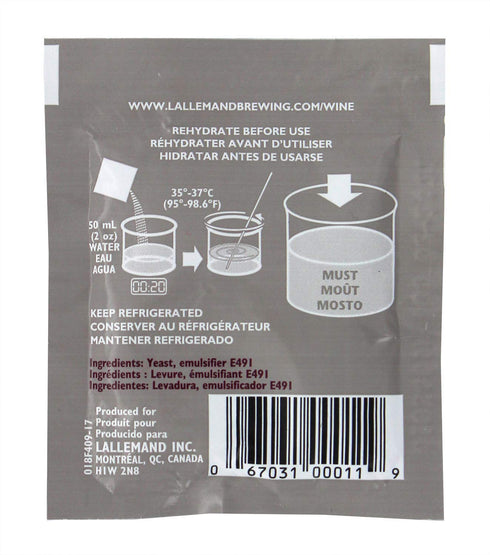 Lallemand Inc EC-1118B Lalvin Yeast...