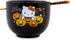 Hello Kitty Sanrio Pumpkins Ceramic Ramen Dinnerware Set | Includes 20-Ounce Noodle Bowl and Wooden Chopsticks...