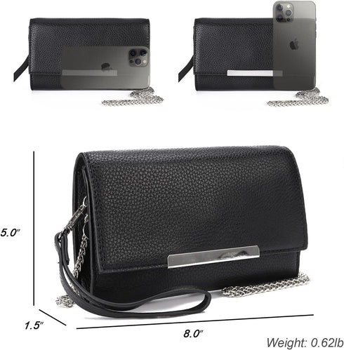 AFKOMST Summer Clutch Purses for Women 2024 Formal Crossbody Evening Bag and Wristlet Handbags with Chain Strap...