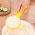Yellow Rice Paddle Scoop Mold For Rice Ball Making,Serving Spoons Non-stick Sushi Mold Rice Ball Scooper Rice Spatula Kitchen Gadge for Home Kitch...