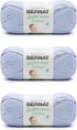 Bernat Softee Baby Cotton Pale Periwinkle Yarn - 3 Pack of 120g/4.25oz - Blend - 3 DK (Light) - 254 Yards - Knitting/Crochet...