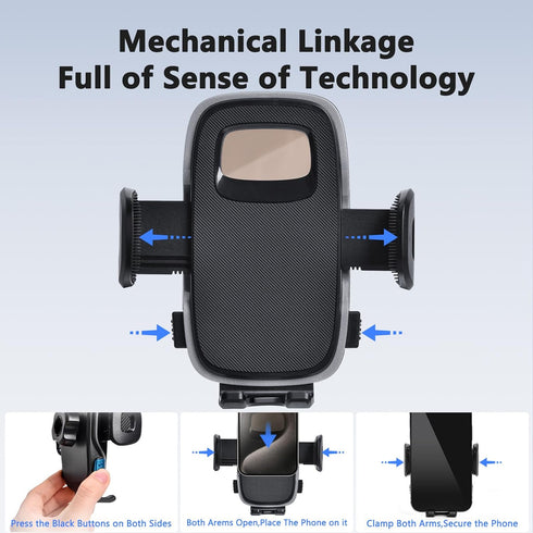 ELOHEI for Toyota Camry Phone Holder with Custom Base, Car Phone Holder for 2018-2024 Toyota Camry Accessories, Hands Free Toyota Camry Mount for ...
