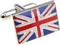 Mens Executive Cufflinks European Traveler Union Jack British Red White Blue Uk Flag Cuff Links...