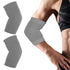 Elbow Brace Compression Sleeve Nylon Tennis Golfers Elbow Joint Support Sports Protection Arm Support Sleeves Pain Relief Pads for Women Men (Gray...
