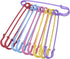 Outus Steel Safety Pins Blanket Pins 4 Inch Extra Large, 5 Colors 10 Pieces...
