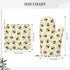 Happy Busy Bees Oven Mitts and Pot Holders Sets Silicone Bees Kitchen Mitts Bees Potholders Heat Resistant 4Pcs Bees Oven Gloves Hot Pads for Kitc...