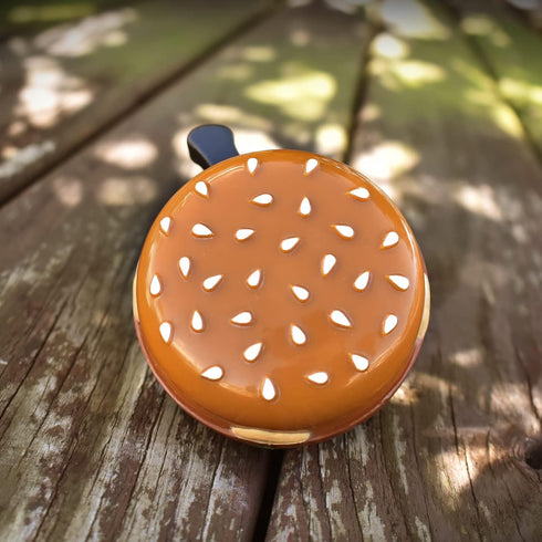 MARQUE Hamburger Bike Bell – Bicycle Bell for Most Bikes, Also Fit Balance Bike and Scooter, Must Have Cycling Accessory...
