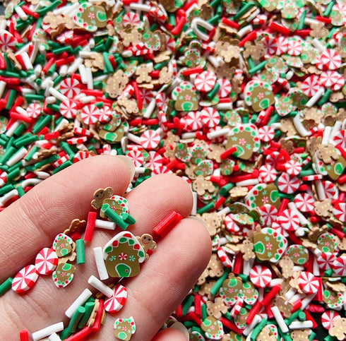 EHOPE Fake Sprinkles Fake Christmas Sprinkles Fake Candy Sprinkles Clay Sprinkles Polymer Sprinkles Polymer Clay Slices for Nail Art DIY Crafts Ca...