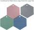 4 Packed Silicone Trivet Mats - DIY Different Size Dish Drying Mat, Hot Pot Holder for Pots & Pans, Non-Slip & Heat Resistant Kitchen Hot Pads for...