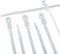 THE CIMPLE CO 7 inch White Nylon Zip Ties (Wire, Cable Ties) - Strong - Indoor and Outdoor Rated - Screw Mounting Hole, 100 Pack...