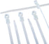 THE CIMPLE CO 7 inch White Nylon Zip Ties (Wire, Cable Ties) - Strong - Indoor and Outdoor Rated - Screw Mounting Hole, 100 Pack...