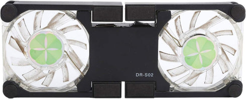 ASHATA Portable Laptop Cooling Pad, with Antiskid Mount, Dual Light Emitting Fan, USB Foldable Heat Dssipation Stand for Notebook Computer...