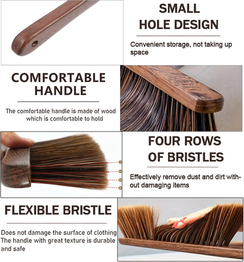 Hand Broom Brush Dust Cleaning: Hand Brush, Dusting Brush, Couch Brush, Soft Brush Cleaning, Dust Broom, Handheld Broom, Bed Brush, Hand Brush for...