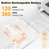Car Visor Vanity Mirror with LED Lights, Rechargeable Car Mirror Vanity with 3 Light Modes, Touch Control 60 LEDs Makeup Mirror for Car with Auto-...