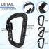 Heavy Duty Lightweight Locking Carabiner Clips D Ring for Camping Hiking Outdoor Gym etc, Carabiner with Lock Small Carabiners for Dog Leash & Har...