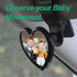 Baby Car Mirror Rear Facing,Convex Rear View Baby Mirrors for Cars,Automotive Interior 360 Degrees Adjustable Love Mirrors to See Rear Kids,Babies...