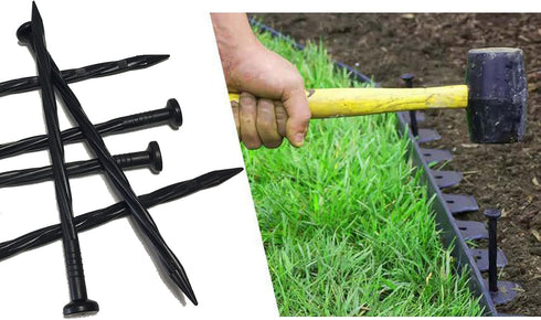 Spiral Landscape Anchoring Spikes 8 in 30 PCS Plastic Garden Spikes for Artificial Turf, Paver, Weed Barrier, Tent and More...