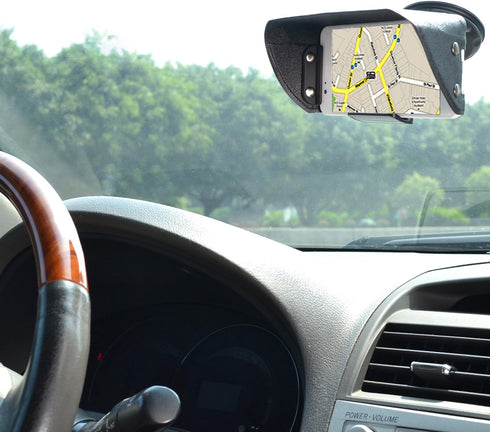 TFY Universal Phone Sun Shade & Glare Visor Shield for 4.5 to 6.1 Inch Smartphones - Compatible with iPhone 16/15 / 14/13 / 12 / XS/XR/SE...