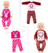 ZITA ELEMENT 5 Sets Baby Doll Clothes Outfits Casual Wear for 14-18 Inch Doll, Doll Clothes for Alive Doll 10 Pcs Baby Doll Accessories for Baby D...