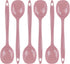 Reston Lloyd Cooking Spoon for Serving, Basting, Mixing, Heat Resistant, BPA Free Melamine 11 inch Utensil with Ergonomic Handle, Set of 6, Pink...