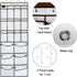 2 Pack Extra Large Hanging Over Door Shoe Organizers, 12 Mesh Pockets + 6 Large Mesh Storage Various Compartments with 8 Hooks Shoes Holder for Cl...