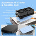 PANO-MOUNTS 40mmx2 Mini USB Radiator Fan Silent and Efficient 4010 Fan with Included 10mm Aluminum Heat Sink and Thermal Pad for Graphics Cards Ro...