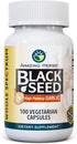 Amazing Herbs Whole Spectrum Black Seed & High Potency Garlic, Vegetarian Capsules - Gluten-Free, Non-GMO, Vegan, Supports Immune System, Lung Fun...