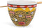 Toynk Sunken Noodles Japanese Ceramic Dish Set | 16-Ounce Ramen Bowl and Chopsticks Set...