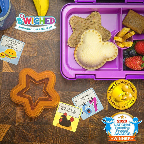 Sandwich Cutter and Sealer - Crustless Sandwich Maker - Great for Lunchbox and Bento Box - Boys and Girls Kids Lunch - Sandwich Cutters for Kids (...