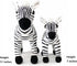 Ice King Bear Mom and Baby Stuffed Animals Set Zoo Wild Animals (Zebra)...