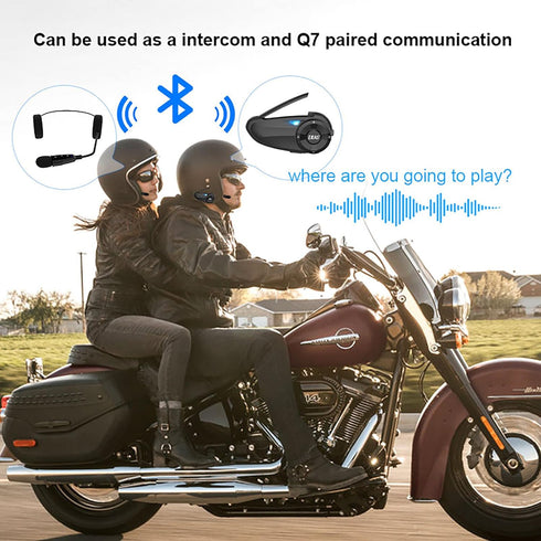 EJEAS E1+ Motorcycle Helmet Bluetooth Headset, Bluetooth 5.1 Helmet Speaker with Auto Answering Call and Noise Reduction Function, Motorcycle Helm...