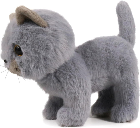 Ice King Bear Fluffy Little Cat Stuffed Animal Small Plush Toy 6 Inches (Gray)...