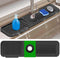 Sink Splash Guard, 5°Slope Silicone Draining Mat for Kitchen Sink, 24 inch Sink Faucet Mat, Silicone Sink Faucet Mat Splash Guard, Sink Water Spla...