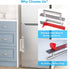 Self-Stick Adhesive Cabinet Handles - 6" Stainless Steel No-Drilling Easy Installation Handles for Cabinet Door Window Drawer & Refrigerator Micro...